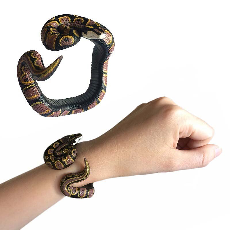 children's toy bracelet 7 hand-painted simulation snake shape play cool python wear decorations4