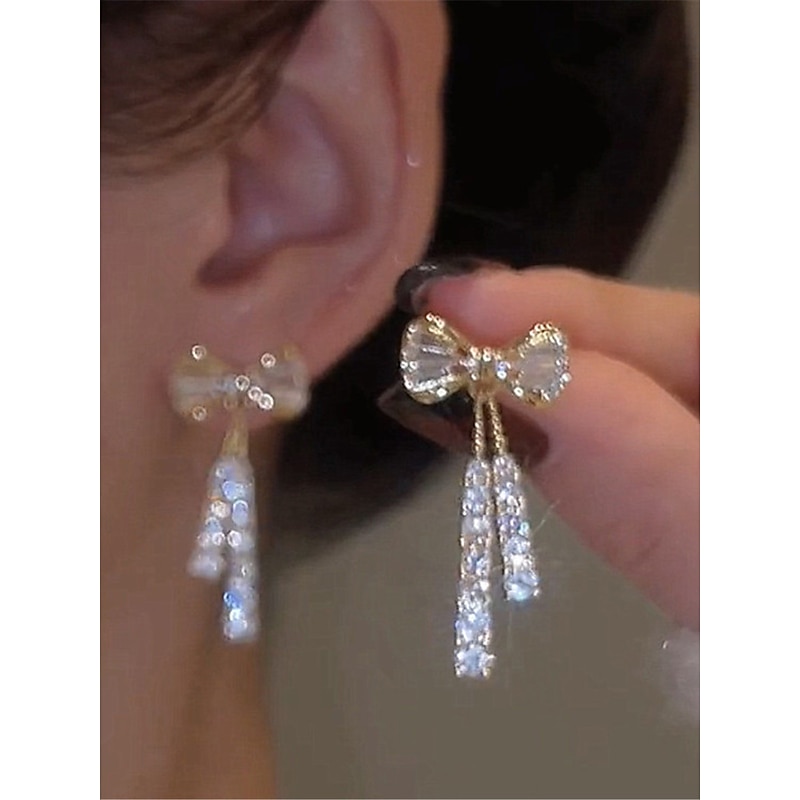 Women's Earrings Fashion Outdoor Ribbon bow Earring