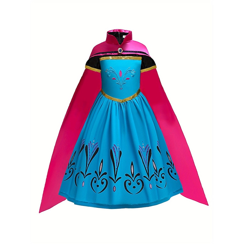 Frozen Fairytale Princess Anna Flower Girl Dress Theme Party Costume Tulle Dresses Cosplay Movie Cosplay for Girls' Kid's Carnival Masquerade3