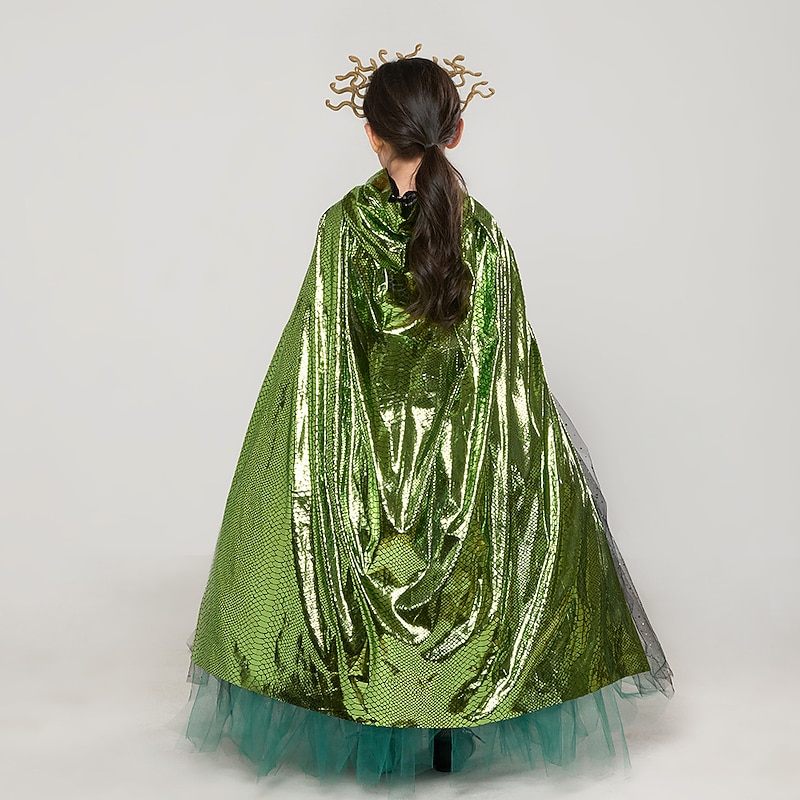 Medusa Halloween Dress Cosplay Costume Tutu Cosplay Kid's Girls' Carnival Masquerade Performance Party Halloween Easy Halloween Costumes Dress Up2