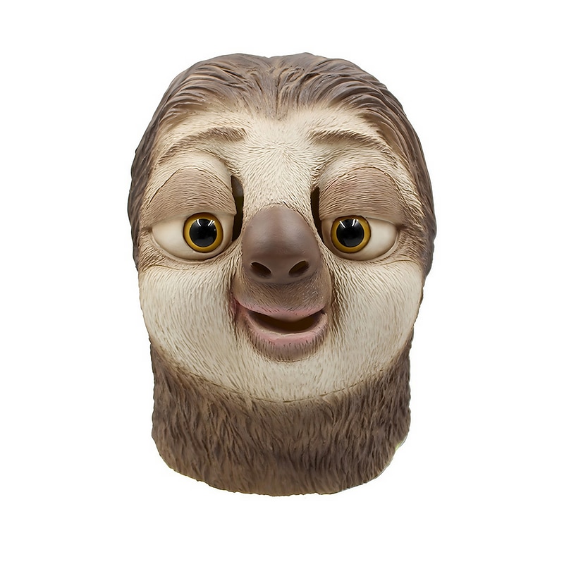 Sloth Halloween Mask Halloween Props Funny Halloween Adults' Men's Women's Halloween Carnival Mardi Gras Easy Halloween Costumes Dress Up