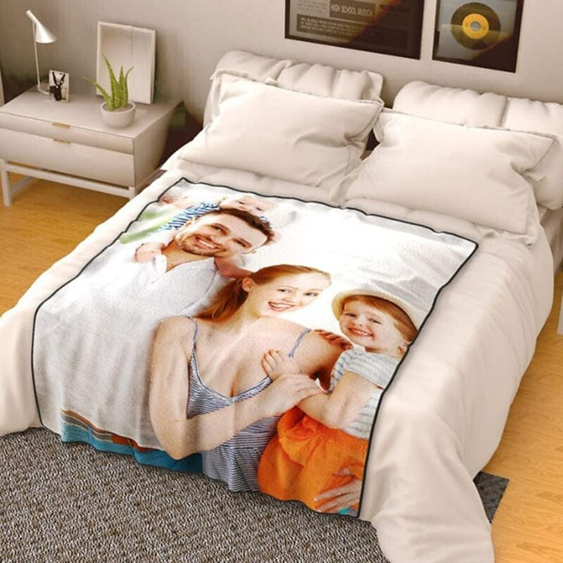 Customized Blankets For Enterprises Custom Blanket Fleece Blanket As A Gift， Christmas, Suitable For Company, Boys, Girls And Adults4