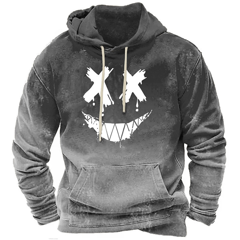 Men's Cartoon Graphic Prints Hoodie Hoodies Sweatshirt Streetwear Designer Long Sleeve Hooded Daily Sports Red Royal Blue Print Spring &  Fall Designer4