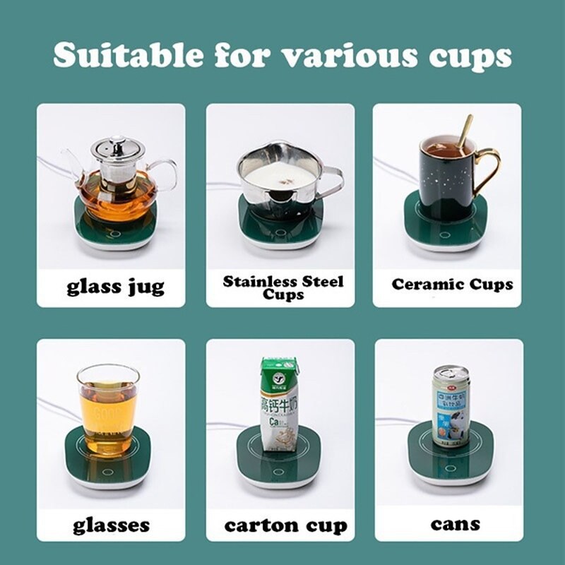 Usb Heating Weight Sensor 55° Winter Electric Coffee Mug Cup Warmer Heater Pad Coaster USB for Home Office Milk Tea Cup Table Decoration4