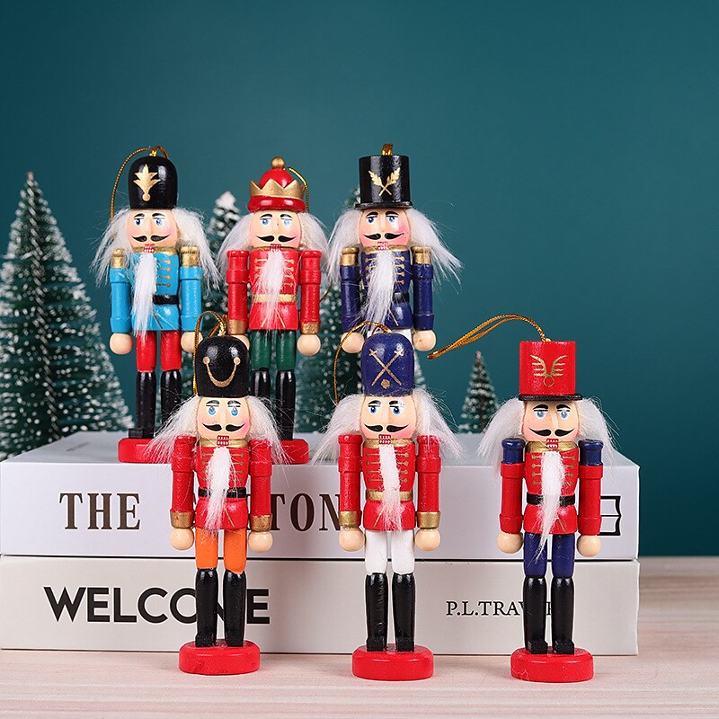Christmas Nutcracker Christmas Walnut Soldier Decoration Bookcase Living Room Study Wooden Crafts Decoration3