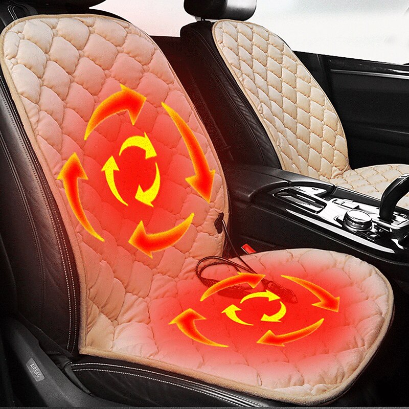 Heated Car Seat Cover, Car Heating Pad, Single Front Passenger Cushion, 12V Cigarette Lighter Heating Pad3