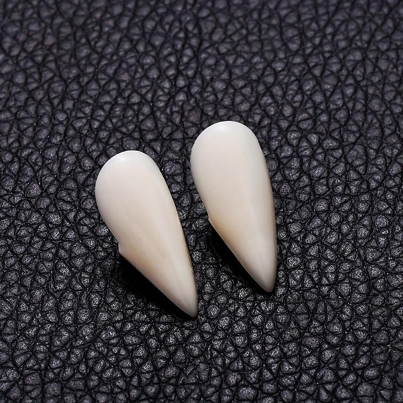 Vampire Fangs White Scary Costume Zombie Dentures Cosplay Costume Accessories Prank Toys Party Props Halloween4