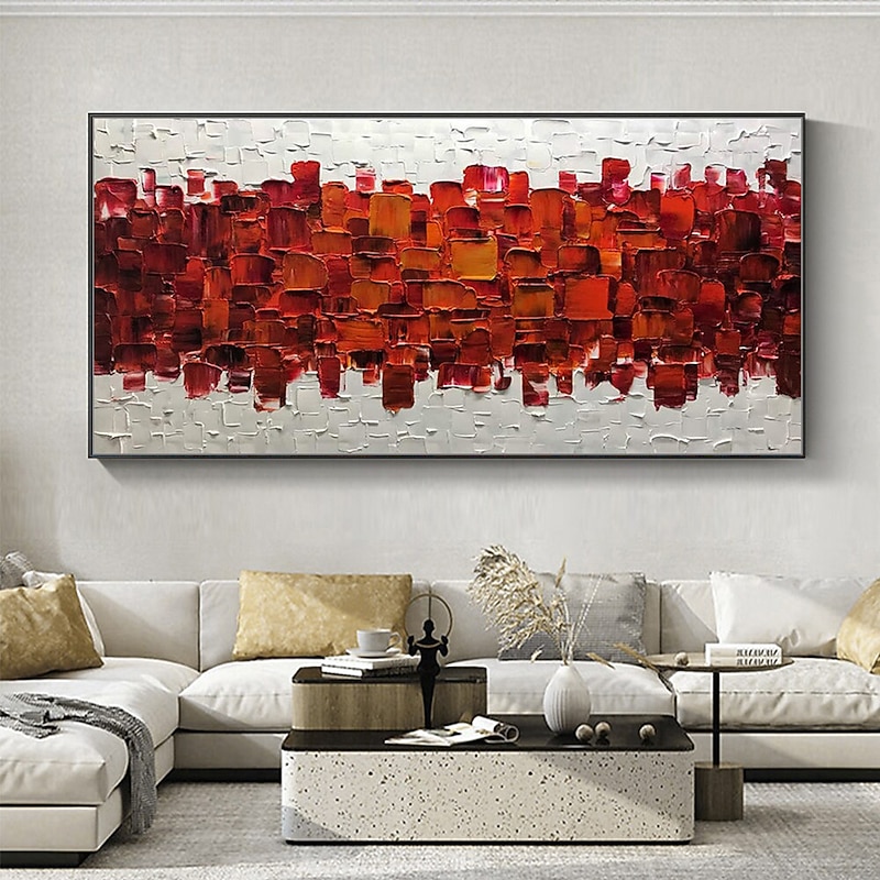 Mintura Handmade Thick Texture Oil Paintings On Canvas Wall Art Decoration Modern Abstract Picture For Home Decor Rolled Frameless Unstretched Painting4