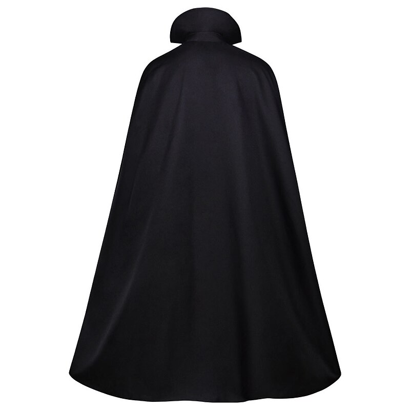 Retro Vintage Medieval Cape Cloak Vampire Solid Colored Fancy Dress Men's Fantasy Royal Halloween Carnival Masquerade Carnival Performance Halloween Adults' Cloak Hat Summer Fall4