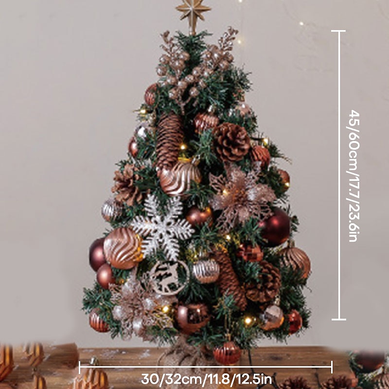 Christmas Tree Light Package Desktop Counter 45cm 60cm Luminous Christmas Tree Decoration Supplies3