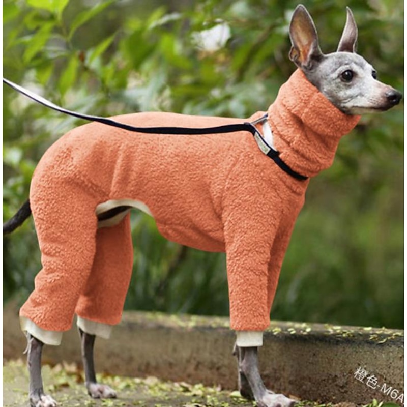 Dog Jumpsuit Fashion Stylish Ordinary Classic Style Retro Vintage Fall Winter Warm Fashion Sports Outdoor Dog Clothing for Greyhound2