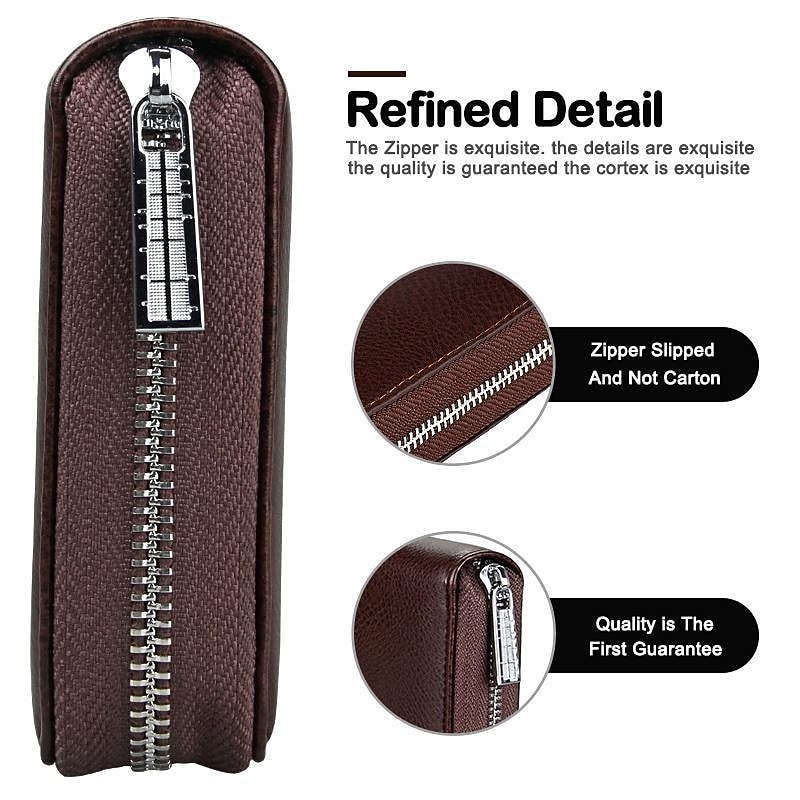 Men Women Credit Card HolderRFID Blocking Wallet 36 Card Slots Zipper Purse Long Clutch large Capacity Purse Wallet Phone Bag3