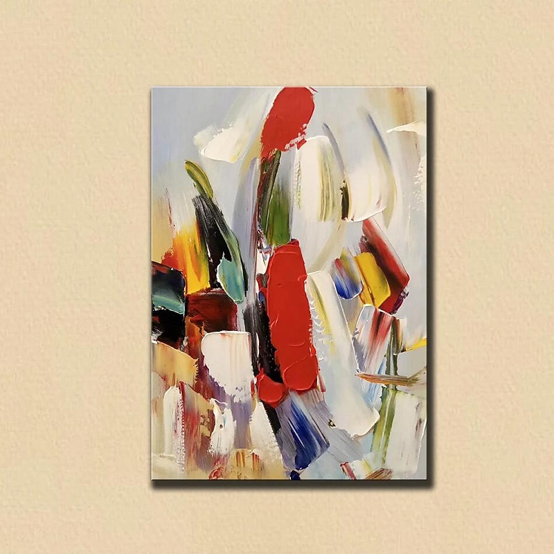 Abstract Colorful Knife Painting Hand Painted Oil Paintings On Canvas Handmade Large Size Modern Wall Art For Home Wall Decoration3