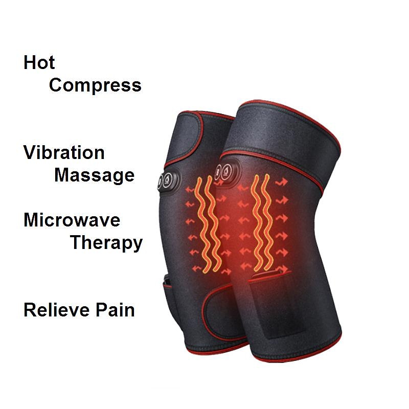 Electric Heating Knee Pad Massage Leg Musle Bone Pain Relief Vibration Massager Physiotherapy Instrument Rehabilitation3