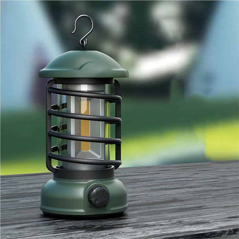 Frogued Camping Light Portable Retro Lamp Light Rotary Switch USB Recharge Camping Tent Travel Light Vintage Outdoor Lighting4