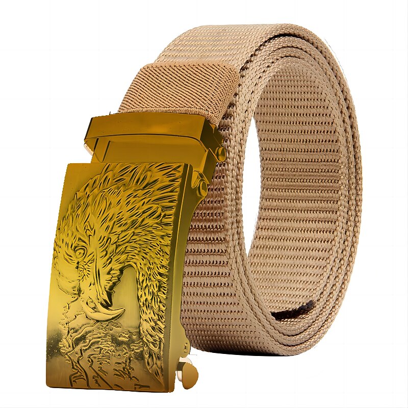 Men's Tactical Belt Black Army Green Knit Fashion Party Work Solid Color Office / Career Daily Wear3