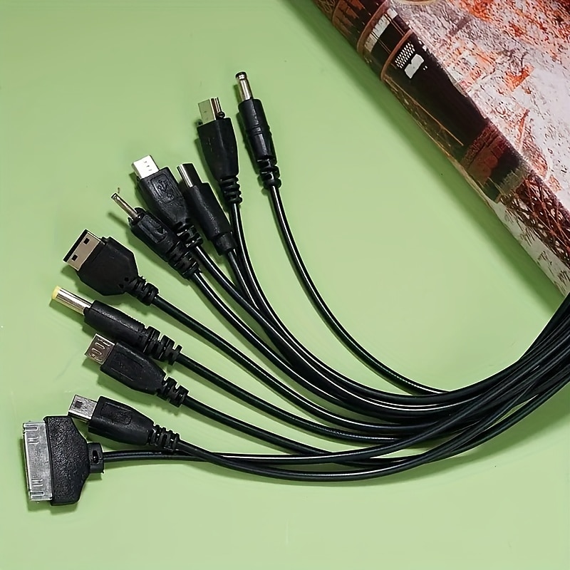 10-in-1 Data Wire Fast Charging For All Your Devices - Compatible With SP/3DS/NDSL/WiiU/PSP!4
