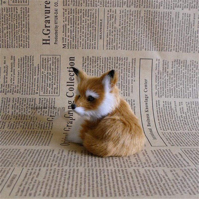 Fox Simulation Decoration Fox Yellow Fox Festival Gift Festival Tree Decoration Pendant3