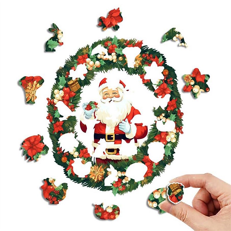 Christmas festival three-dimensional irregular animal wooden puzzle independent station explosion source manufacturers for Christmas Gifts2