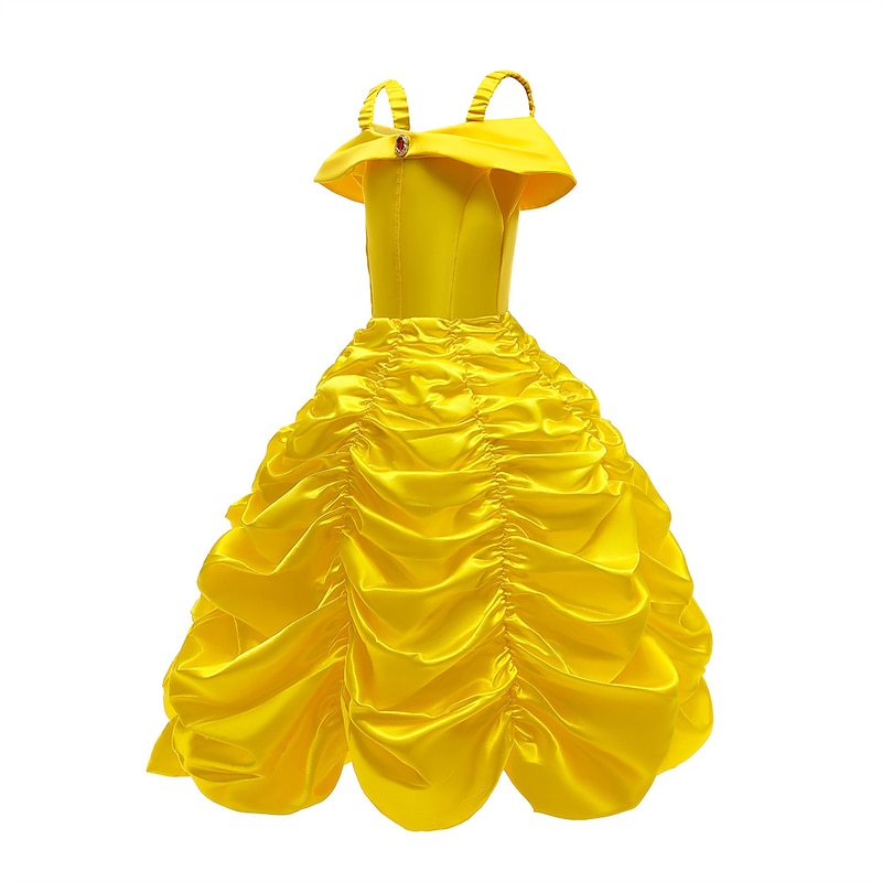 Sleeping Beauty Beauty and the Beast Fairytale Princess Belle Flower Girl Dress Theme Party Costume Tulle Dresses Cosplay Movie Cosplay for Girls' Kid's Carnival Masquerade3