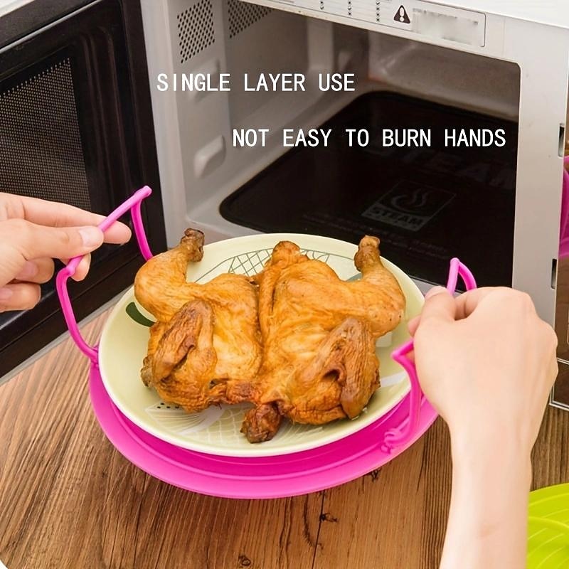 Microwave Oven Rack, Refrigerator Food Rack, Food Rack, Microwave Oven Tray, Food Tray, Refrigerator Food Tray, Multi-functional Kitchen Shelf, Dish Tray3