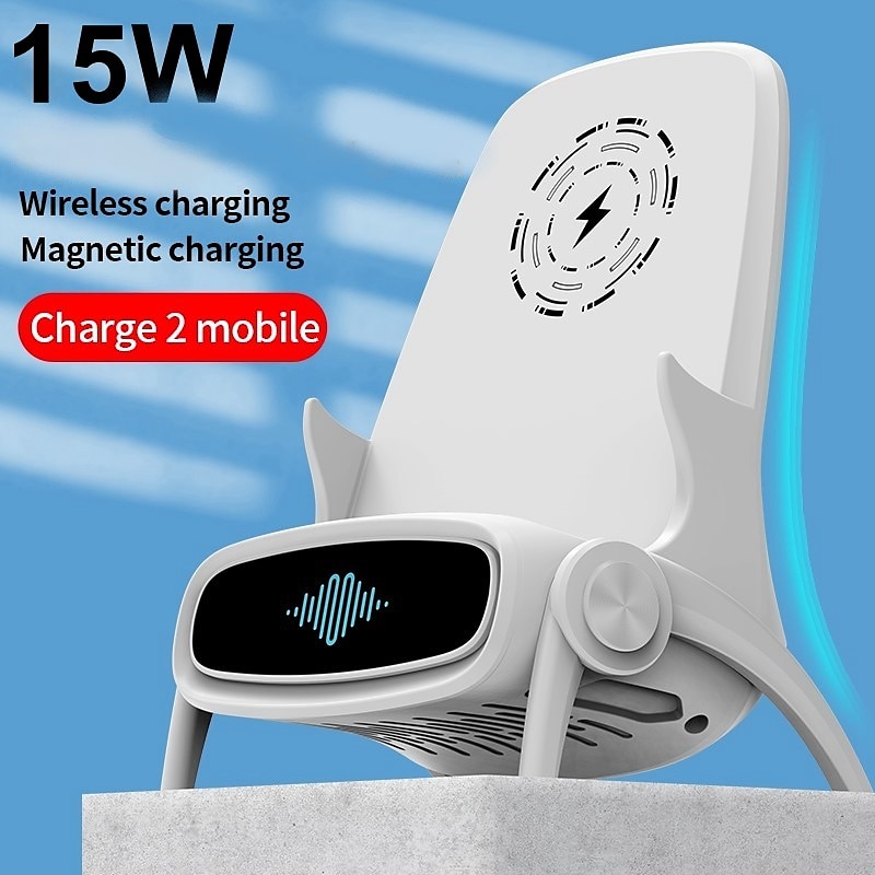 Wireless Charger 15 W Output Power 2 Port Wireless Charging Stand CE Certified Fast Wireless Charging Magnetic For Cellphone2