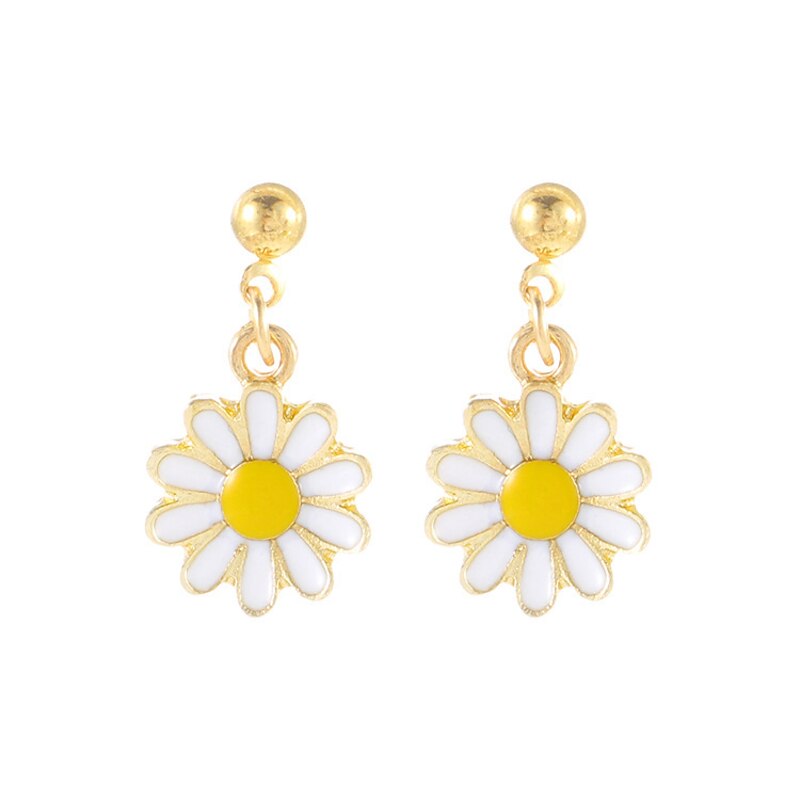 1 Pair Drop Earrings For Women's Birthday Gift Prom Alloy Classic Daisy4