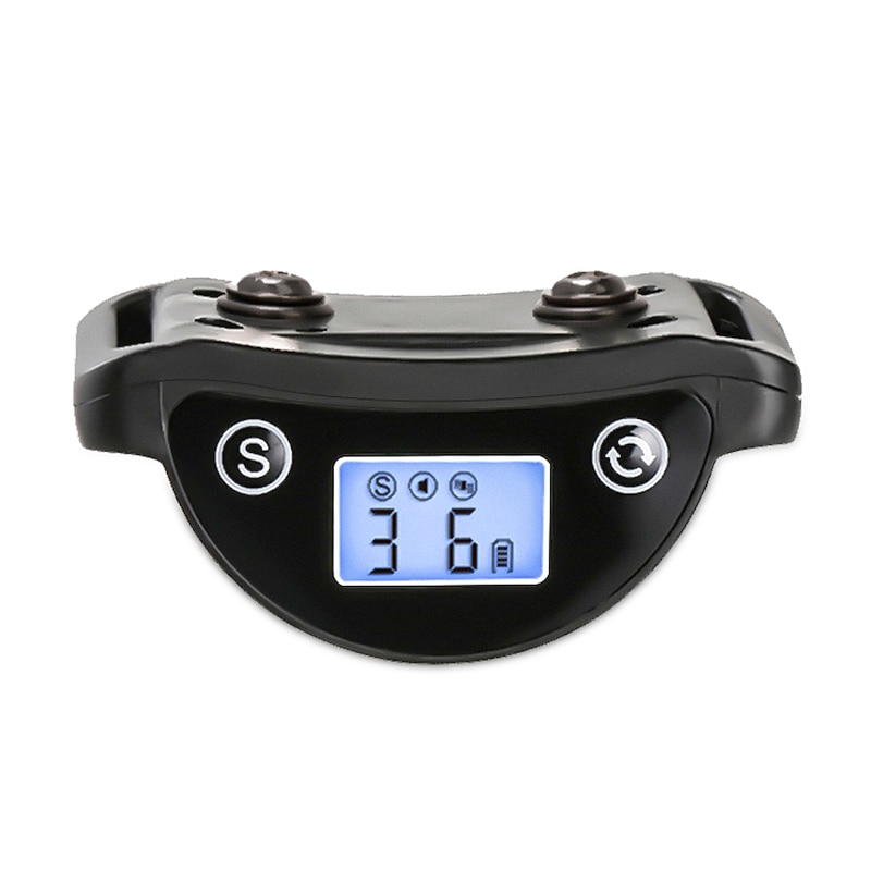 No shock Auto anti-bark collar for dogs and cats IP65 waterproof LCD screen to check power level two anti-barking modes3