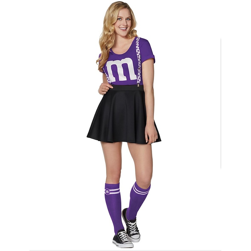 Cheerleader Halloween Cosplay Costume Carnival Costume Cosplay Sexy Costume Adults' Women's Carnival Mardi Gras Carnival Performance Party Easy Halloween Costumes Dress Up4
