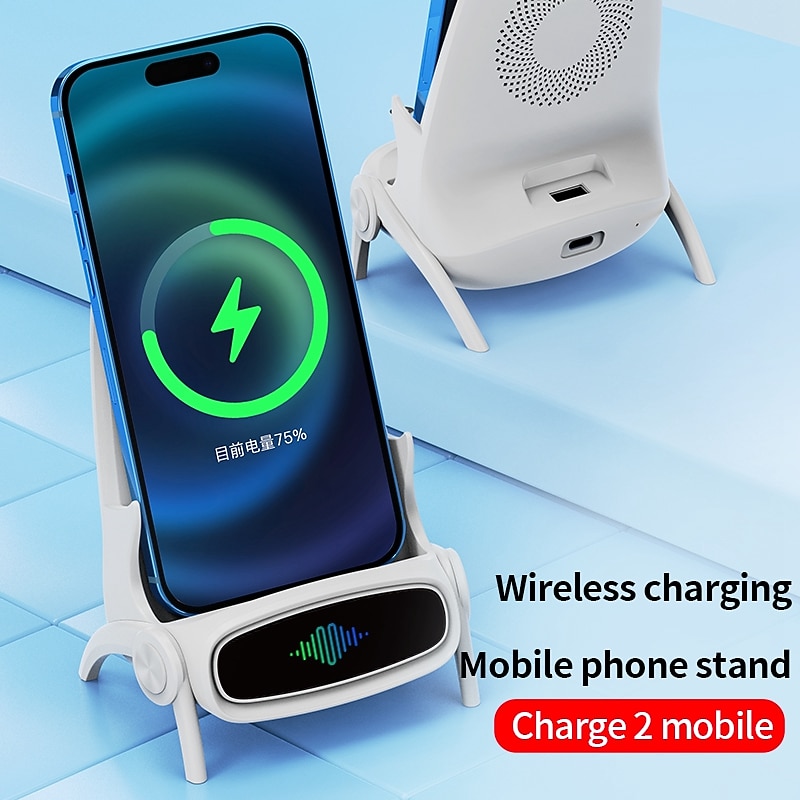 Wireless Charger 15 W Output Power 2 Port Wireless Charging Stand CE Certified Fast Wireless Charging Magnetic For Cellphone4