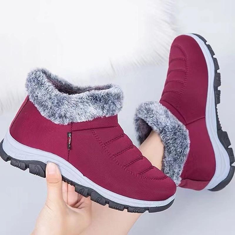 Women's Winter Waterproof Snow Boots with Faux Fur Lining – Warm, Non-Slip Ankle Boots for Outdoor and Casual Wear3