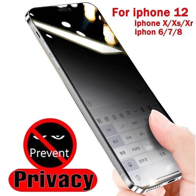 3 pcs Screen Protector For Apple iPhone 16 iPhone 15 14 Pro Max Tempered Glass Privacy Anti-Spy 9H Hardness Anti Bubbles Anti-Fingerprint 3D Touch Compatible3