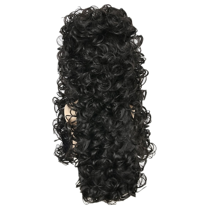 Pirate Captain Wig for Adult or Kids Themed Party Cosplay Black Curly Wig Halloween Wigs3