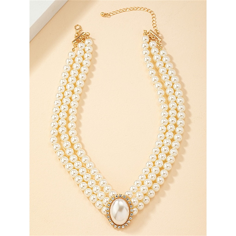 Women's necklace Elegant Wedding Geometry Necklaces2