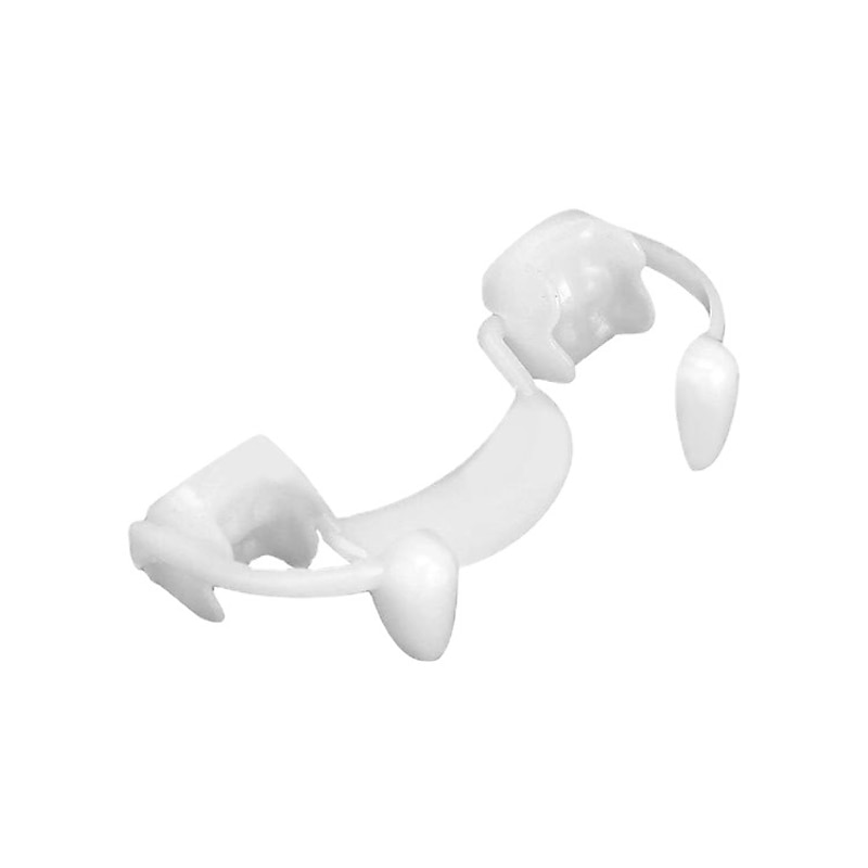 Halloween Retractable Vampire Zombie Teeth: 2 Pack Adults Vampire Fangs Reusable Fake Teeth Braces - Horrifying Dentures for Cosplay Carnival2