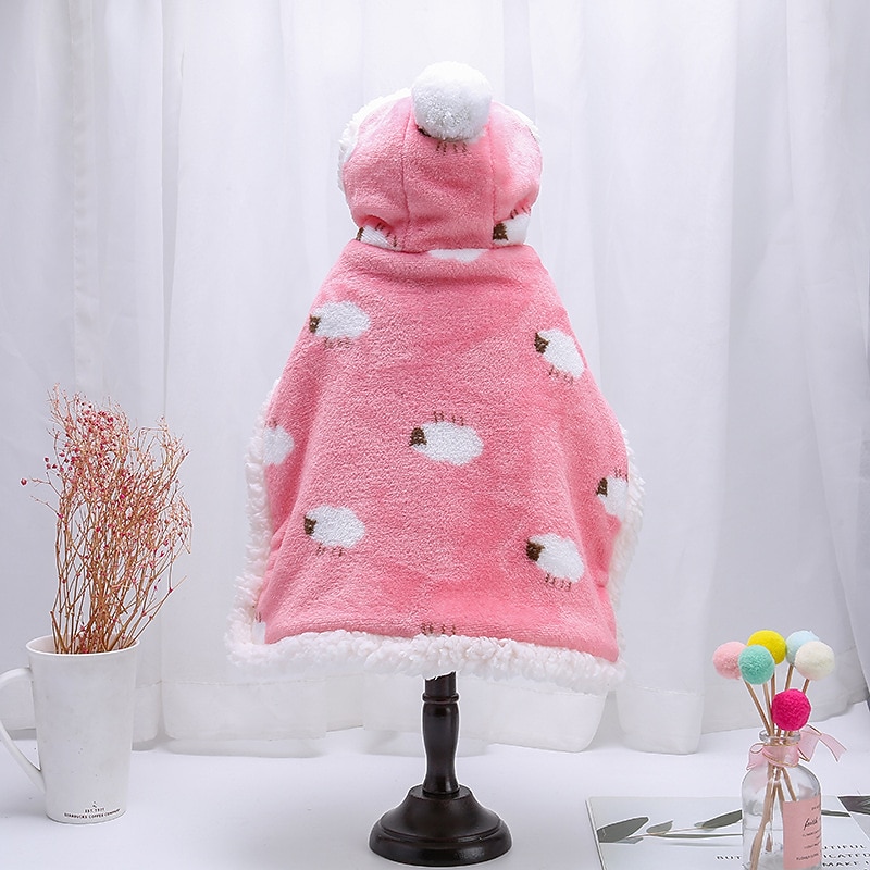 Dog Cat Cloak Fashion Casual Winter Waterproof Warm Breathable Soft Washable Casual Daily Dog Clothing for Bichon Frise Pomeranian Baby Pet Papillon Small3