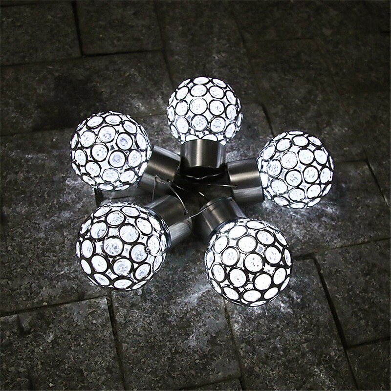 Solar LED Hanging Light Lantern Waterproof Hollow Out Ball Lamp for Outdoor Garden Yard Patio decoration Holiday lig Solar Light2