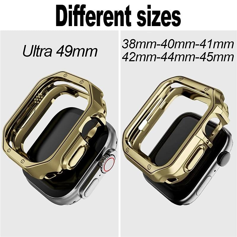 Watch Case Compatible with Apple Watch Ultra 49mm / Series 8 7 41mm 45mm / Series 6 5 4 SE 40mm 44mm Scratch Resistant Bumper Full Cover All Around Protective TPU Watch Cover4