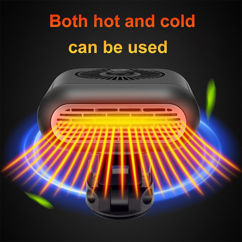 12V/24V Car Electric Heater - Adjustable Defogging & Defrosting Fan, Automatic Hot Air Blower for Windshield3