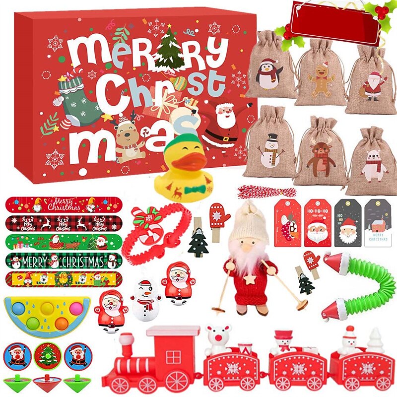 Decompression Christmas Countdown Calendar Blind Box Set Decompression Christmas Countdown Blind Box Gift Toy for Christmas Gifts4