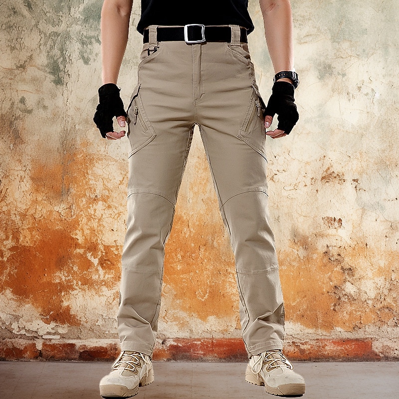 Men's Cargo Pants Cargo Trousers Combat Trousers Tactical Pants Pocket Plain Comfort Breathable Outdoor Daily Going out Fashion Casual Black Brown