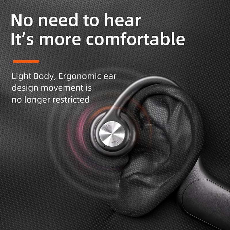 P8S Bone Conduction Headphone Bone Conduction Headphones Bluetooth 5.3 LED Light Sports Waterproof4