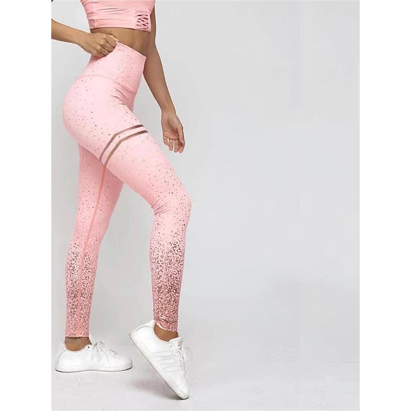 Women's Leggings Cozy Leggings Fashion Streetwear Casual Full Length High Waist Print Printing High Cut Comfort Breathability Soft Micro-elastic Vacation Yoga Sports & Outdoor Dark-Gray Black hot4