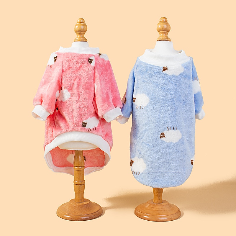 Dog Cat Sweatshirt Fashion Casual Winter Waterproof Warm Breathable Soft Washable Casual Daily Dog Clothing for Bichon Frise Pomeranian Baby Pet Papillon Small