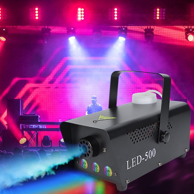 Fog Machine 500W Smoke Machine with LED Lights & Wireless Remote Control for Halloween Parties Decoration Holiday Events2