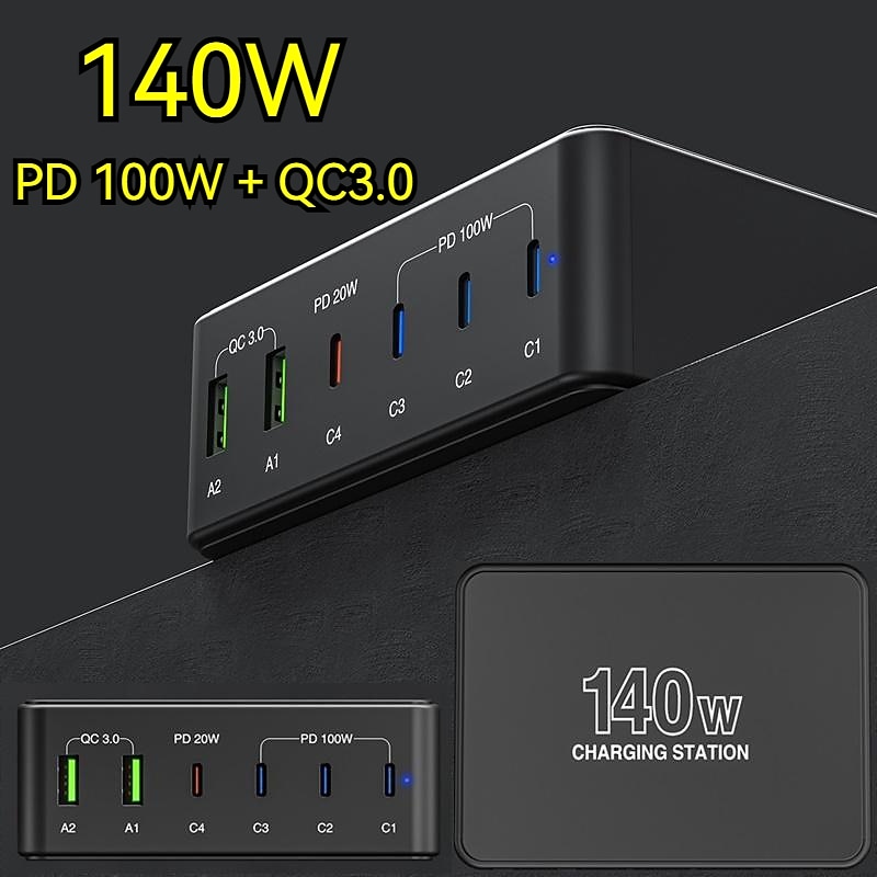 USB 3.0 USB C Hubs 6 Ports 6-in-1 Support Power Delivery Function USB Hub with RJ45 12V / 3A DC 5V / 3A 20V / 5A Power Delivery For Laptop Tablet Smartphone2