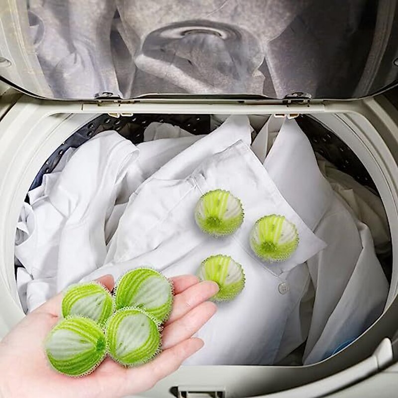 8/pack 35mm Large Laundry Balls Nylon Anti Winding Laundry Balls Anti Knotting Laundry Balls Decontamination Cleaning Balls2