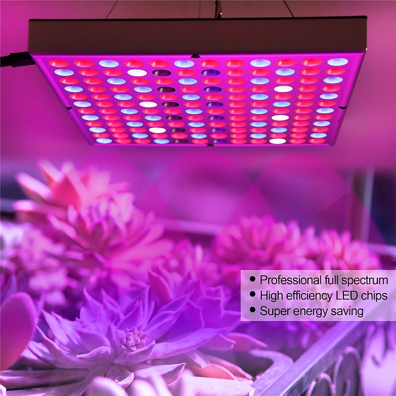 Full Spectrum LED Grow Light Panel - Red, Blue, White, IR, UV Black Light for Indoor Plants & Hydroponics3