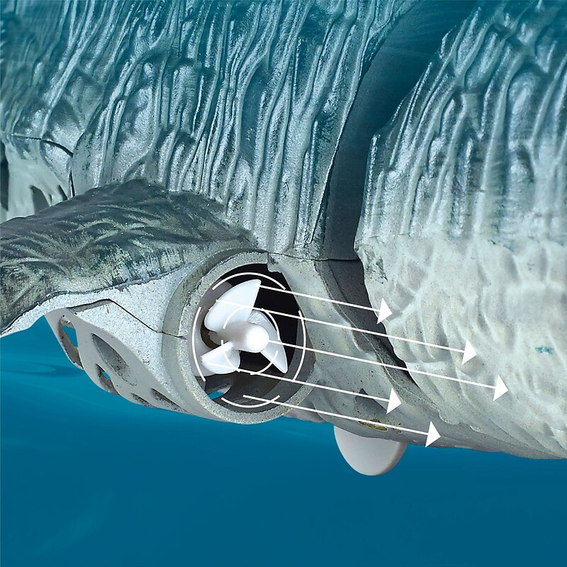 New Remote Control Mosasaur 2.4g Wireless Remote Control Simulation Model Toy Water Spray Boy Children Swimming Pool Water Toy3