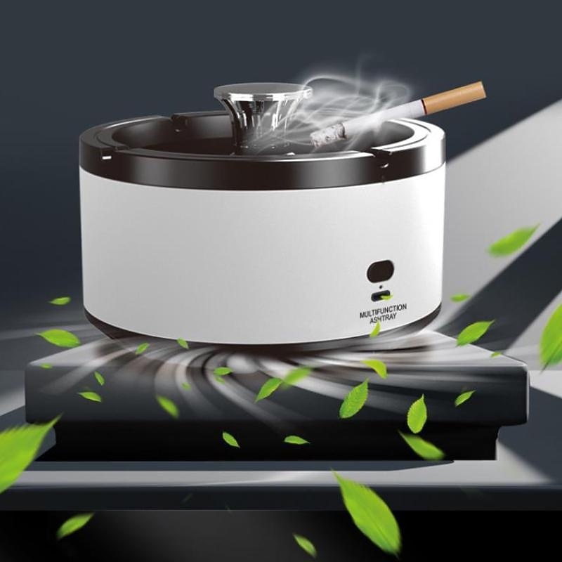 High Quality 2 in 1 Air Purifier Multifunctional Smokeless Ashtray Smokeless Odorless Windproof Ashtrays for Car Home Office Tabletop Outside Patio2